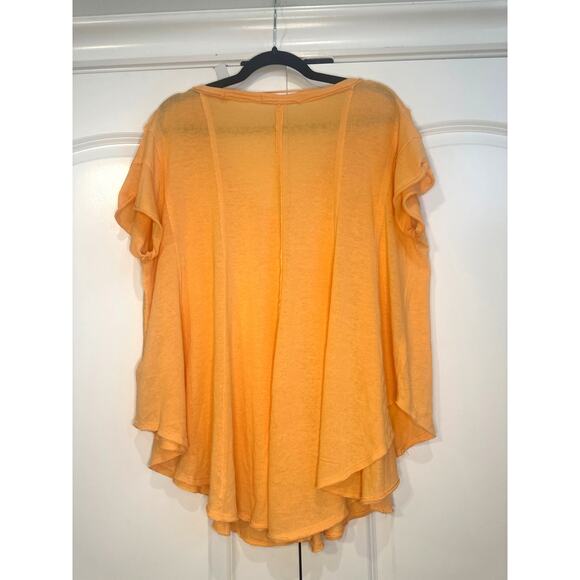 Free people, We The Free Vibrant Neon Orange Slouchy Cozy Oversized Top - Picture 5 of 5